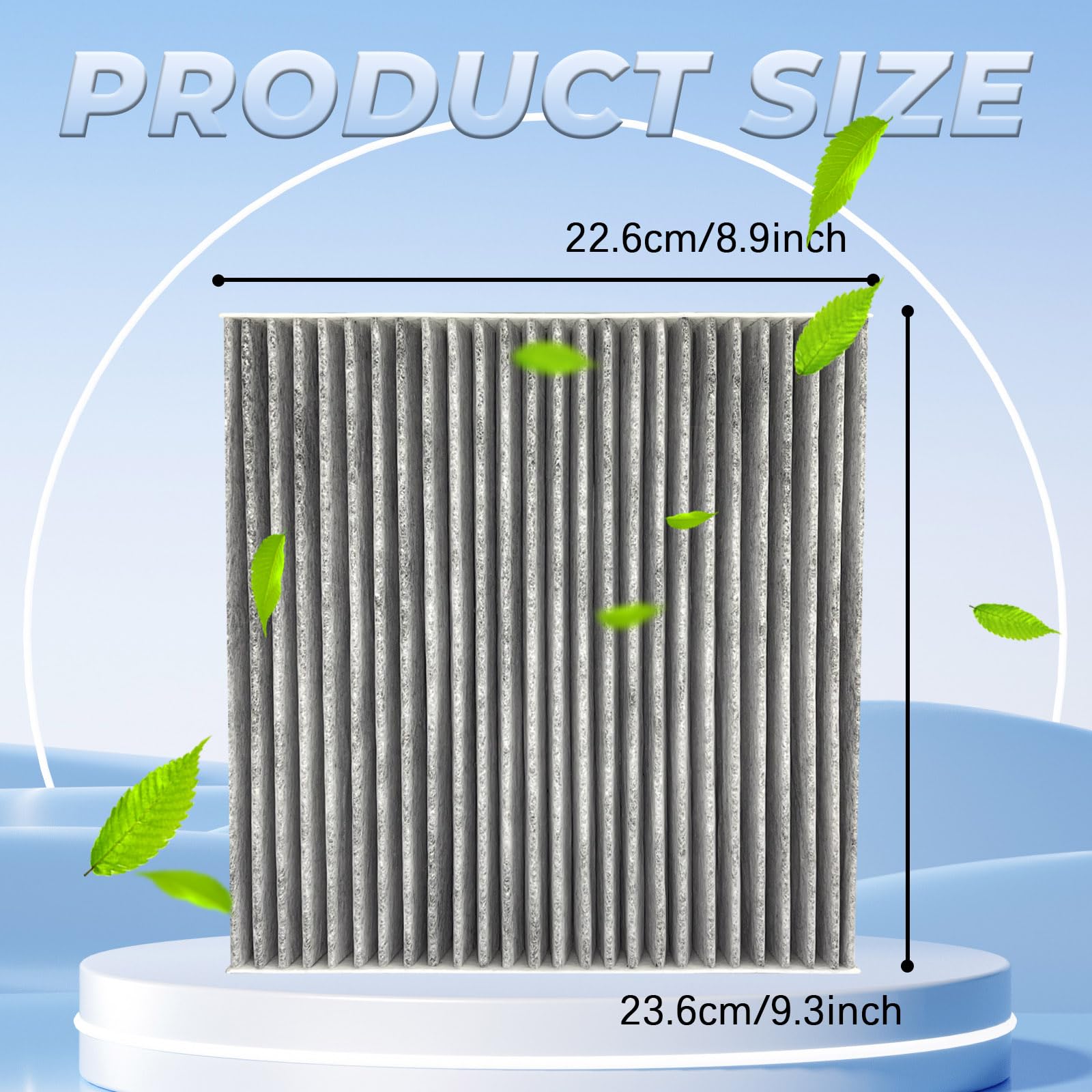 SamWinGear Cabin Air Filter Car Air Conditioner Filter with Activated Carbon Fresh Breeze Air Filter Element for Car Passenger C